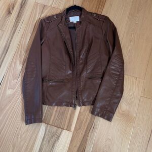Xhilaration Dark Brown Leather Jacket